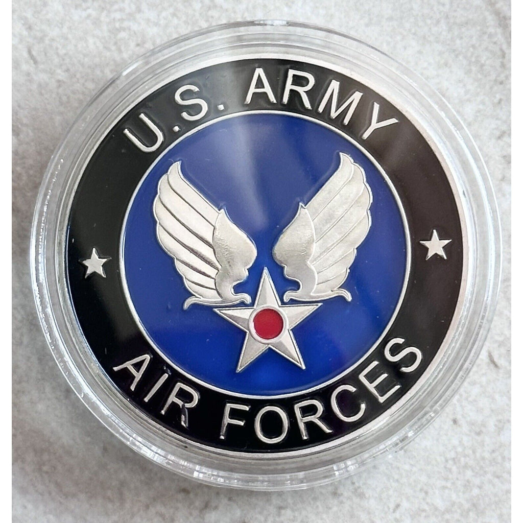 U S Army AIR Force  P-51 Airplane Aircraft MUSTANG Challenge Coin