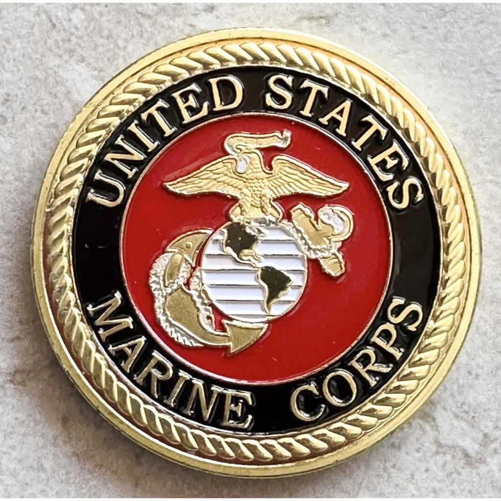 NEW USMC U.S. Marine Corps Sergeant Challenge Coin with velvet case.