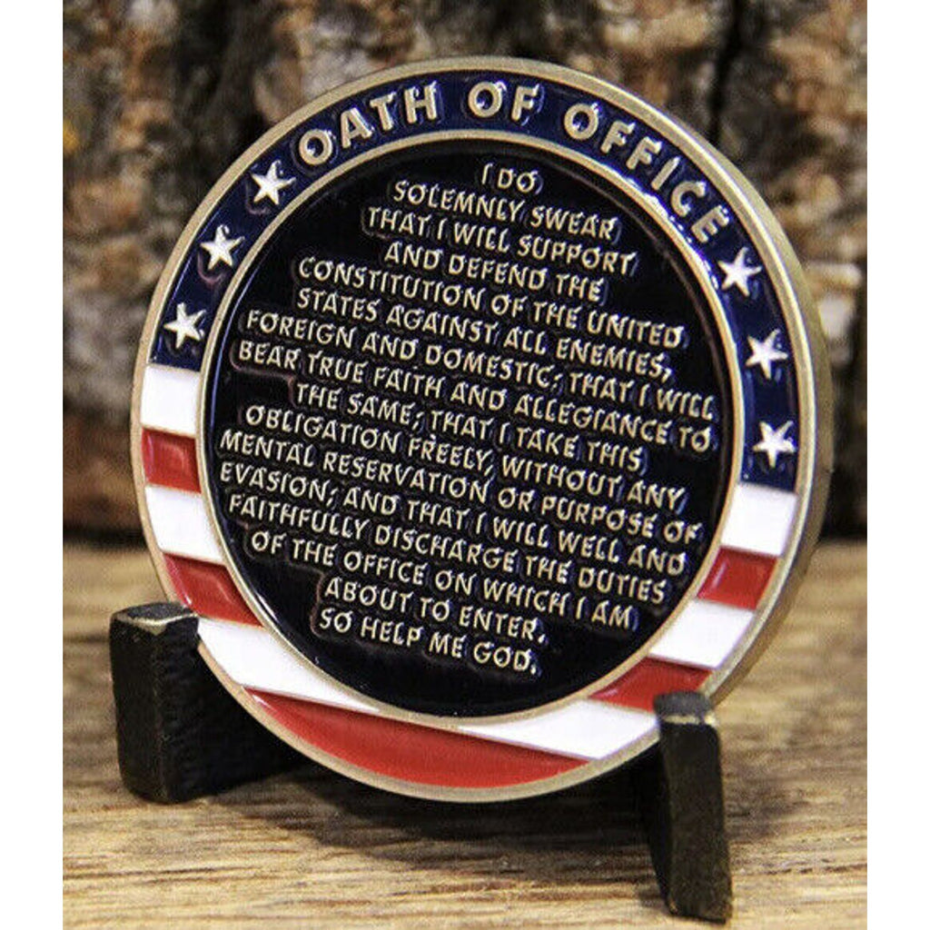 US Army 2nd Lt First Salute Oath Of Office Coin USA amy
