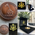 U S MARINES IWO JIMA Semper Fidelis Challenge Coin With Special Velvet Case