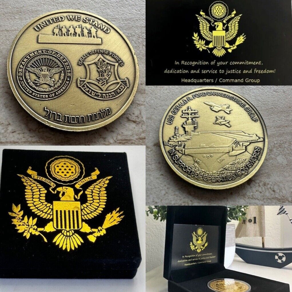 UNITED WE STAND DoD US Israel Army IDF Military Joint Operation W Velvet Case