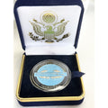 US Army Combat Infantry Challenge Coin With Beautiful Velvet Box