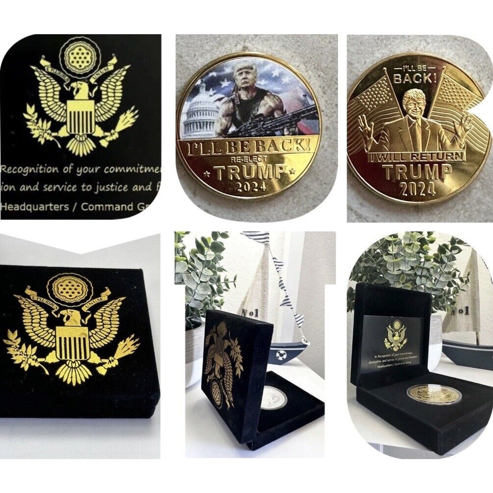 Brand New! Challenge Coin Trump President Trump. USA