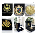 UNITED STATES ARMY 75TH Ranger Regiment Special SF Challenge Coin w velvet case