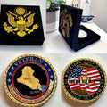 IRAQ VETERAN Challenge Coin(1990 Gulf War 1990) Come With Beautiful Velvet Case.