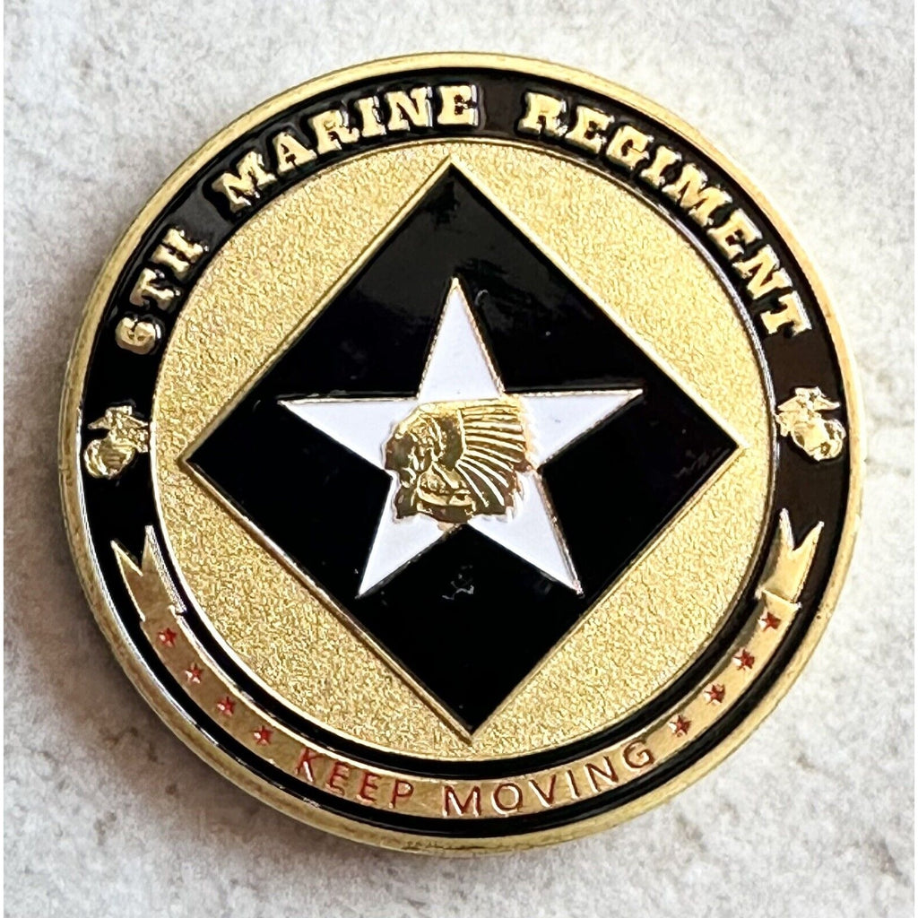 US MARINE CORPS - 6th MARINE REGIMENT Challenge Coin
