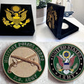 US ARMY MILITARY POLICE Challenge Coin With Velvet Presentation Box