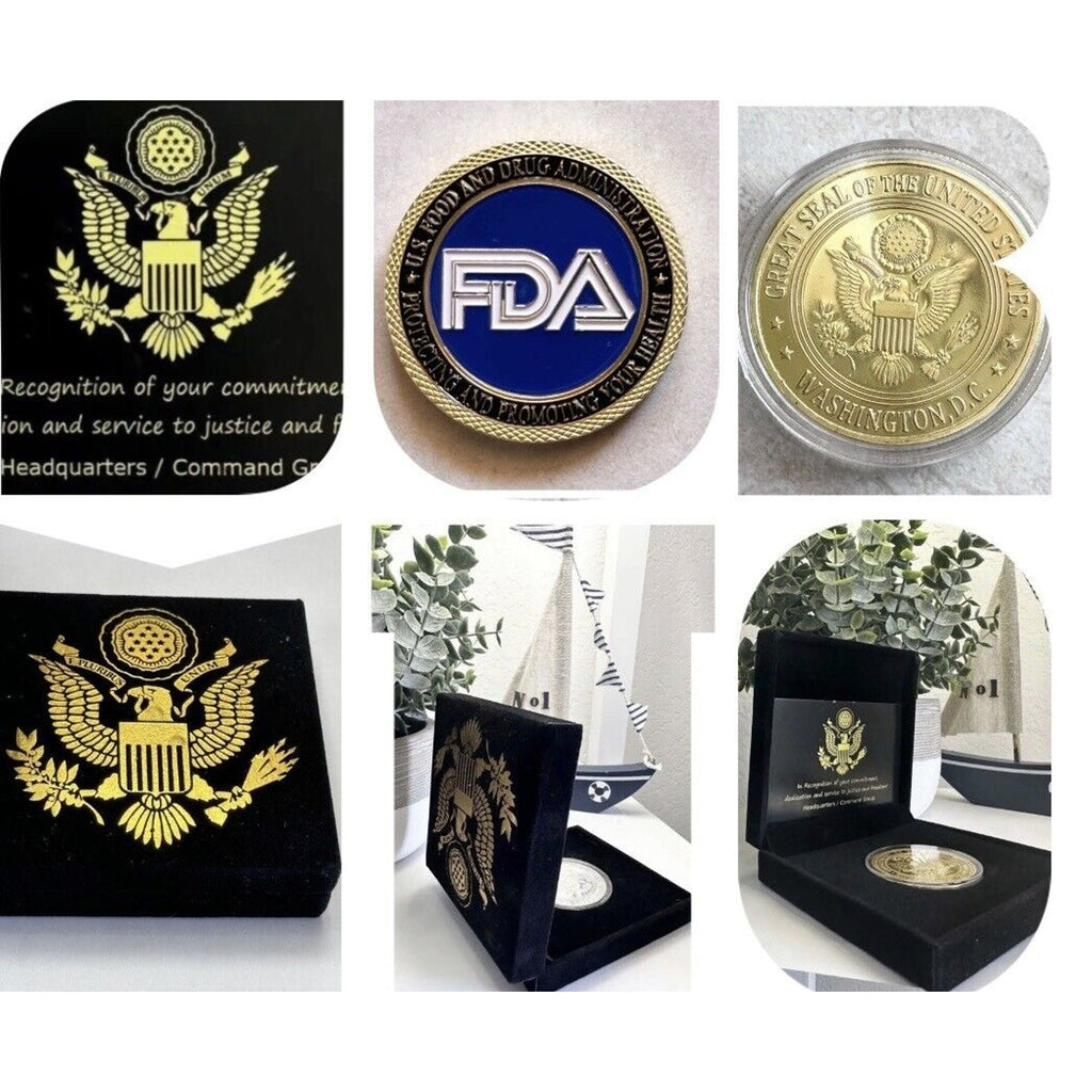 FOOD AND DRUG ADMINISTRATION (FDA) Challenge Coin USA Challenge coin