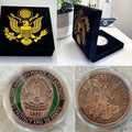 LOS ANGELES LAPD POLICE DEPARTMENT COPPER FINISH Challenge Coin with Velvet Case