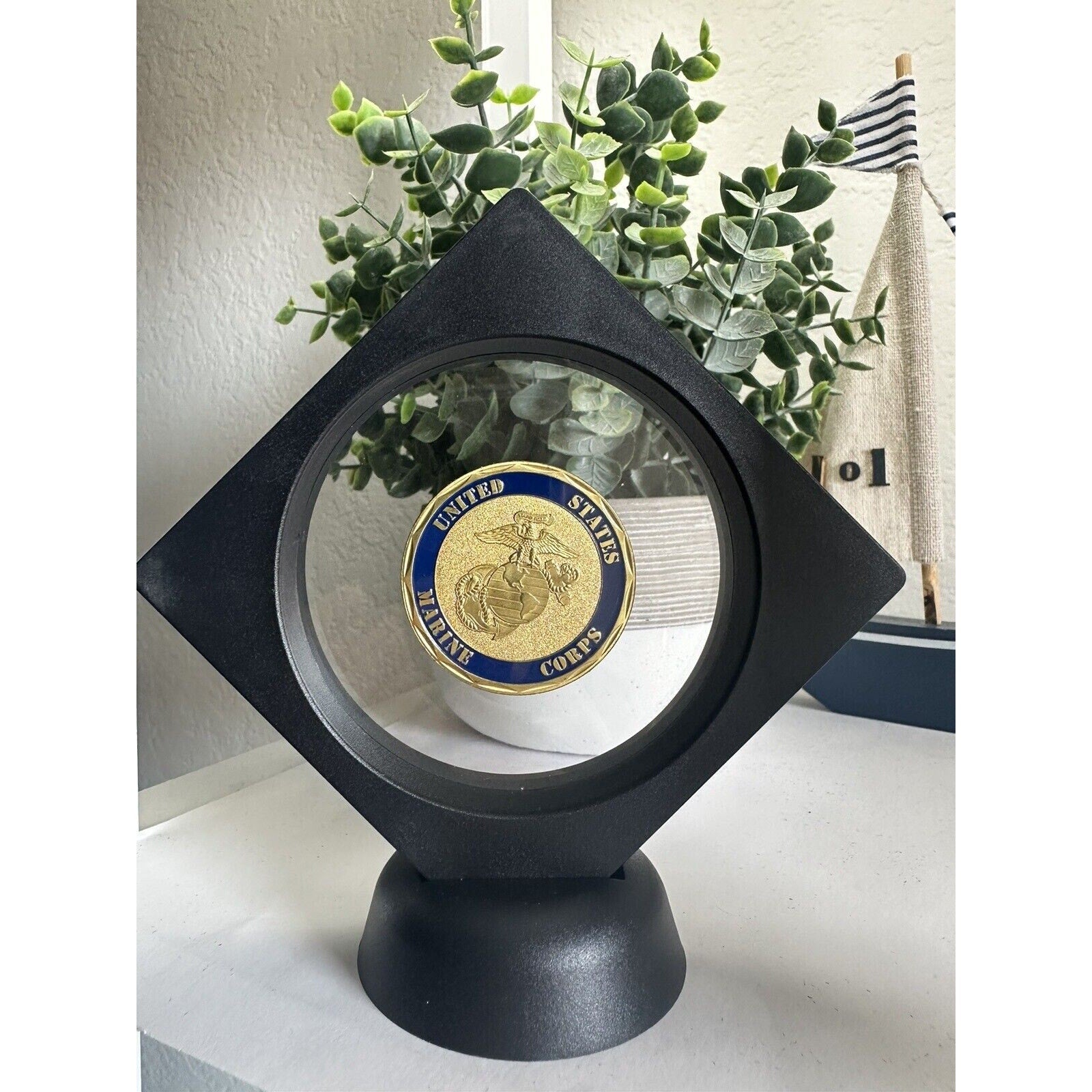 Us Marine Corps 23rd MARINE REGIMENT Challenge Coin With 3D Display Case
