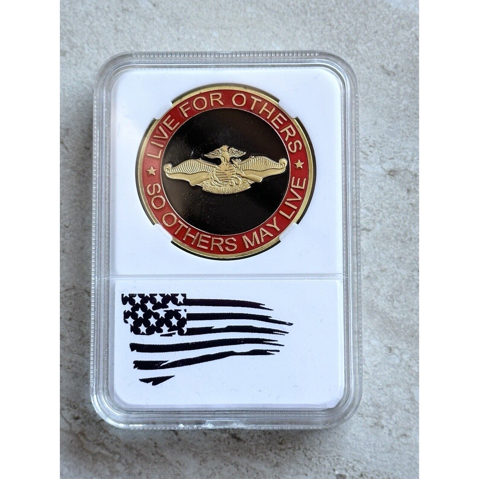 Marine Corps Corpsman So Others May Live Fleet Marine Force Challenge Coin