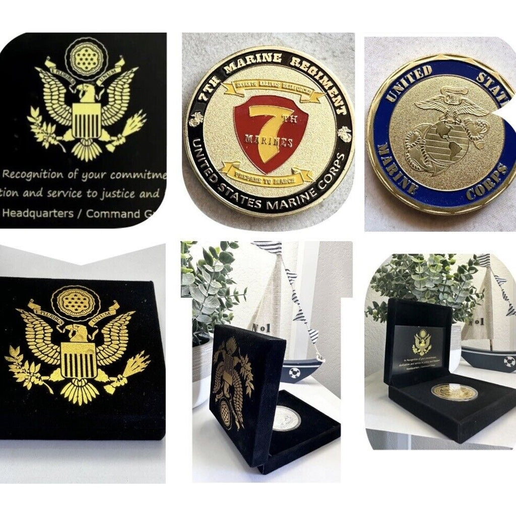 US MARINE CORPS - 7th MARINE REGIMENT Challenge Coin USMC