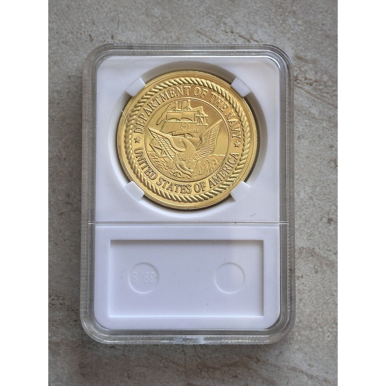 F/A-18 Hornet Challenge Coin USN US NAVY-Attack Jet Aircraft Carrier With Case