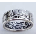 Men Ring Antique Coin Morgan Ring United States Of America Half Dollar 1945 sz 9