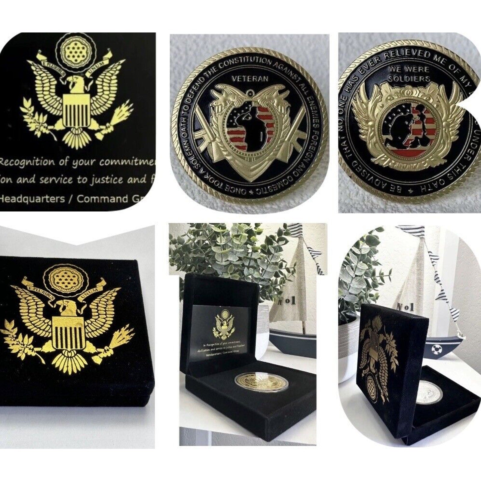 United States Military Veteran Challenge Coin USA- Army