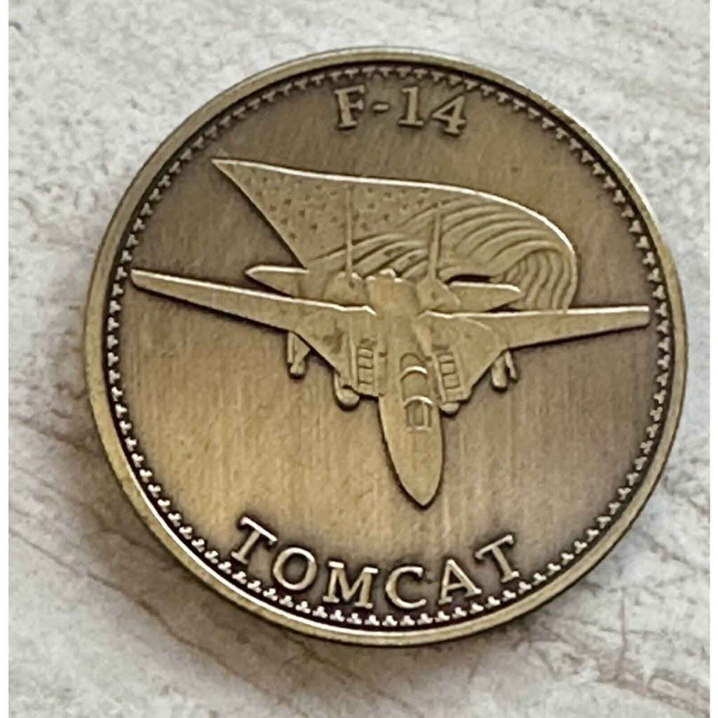 US Navy F-14 Tomcat Challenge Coin United States Navy USN 40mm, W/ velvet case