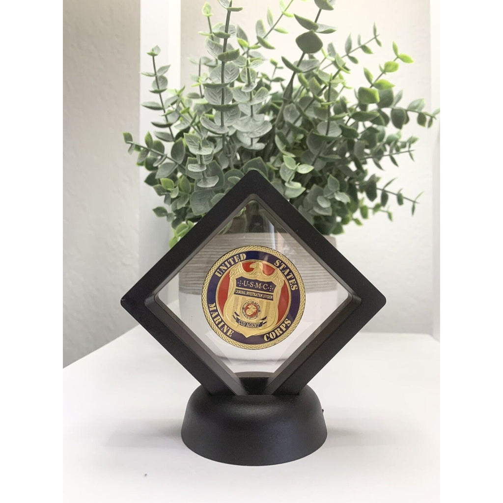 US Marine Corps USMC Criminal Investigation Division CID Agent Gold Plated Coin