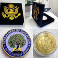 Department of Education Challenge Coin with velvet case.
