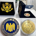 Department of Defense National Guard Bureau Challenge Coin With Special Case