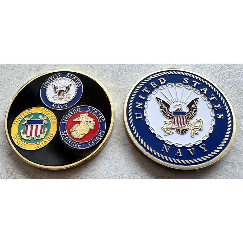 2pcs U S Naval Aviator And Naval Air Station Key West Florida Challenge Coin