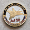 U S AIR FORCE F-22 RAPTOR Challenge Coin
