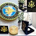 ILLINOIS STATE POLICE Challenge Coin With Special Velvet Case