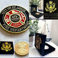 ST. LOUIS FIRE DEPT. Challenge Coin With Special Velvet Case