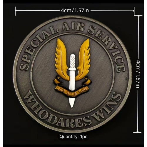 British Army UK Special Air Service WHO DARE WINS Kill or Capture Challenge Coin