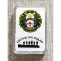 U S AIR FORCE Fire Protection Challenge Coin with nice case