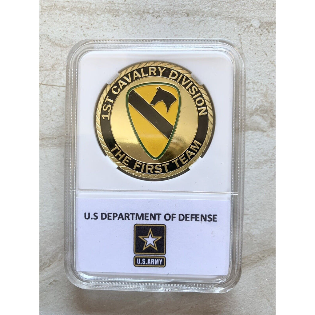 US ARMY 1st CAVALRY DIVISION "The First Team" Challenge Coin