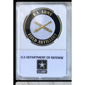 U S ARMY Field Artillery Challenge Coin Military KING Of Battle Come With Case