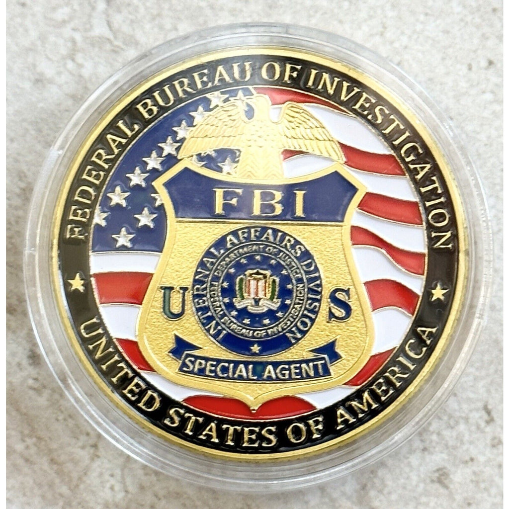 Federal Bureau of Investigation ( FBI ) Challenge Coin with velvet case