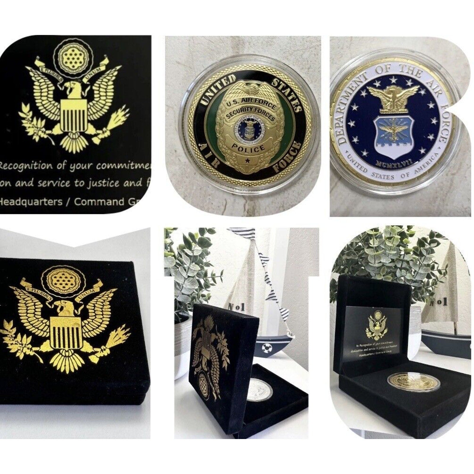 MP- MILITARY POLICE CHALLENGE COIN United States AIR FORCE .USA AF
