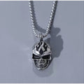 Gothic Mens Biker Skull Pendant Necklace Pop Men Stainless Steel Chain Silver US