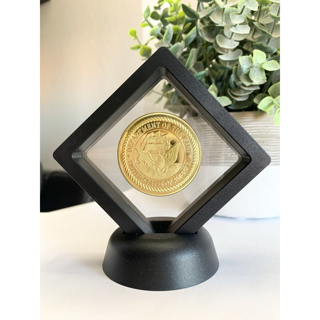 F-14 Tomcat Challenge Coin United States Navy USN 40mm w/ Case