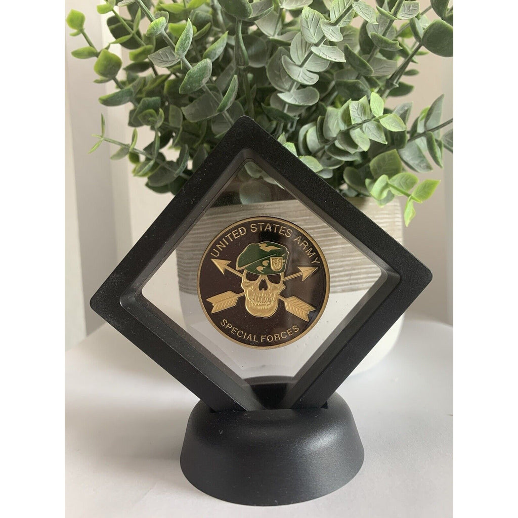 Special Ops Joint Special forces SF Unit Challenge Coin US Army With 3D Case