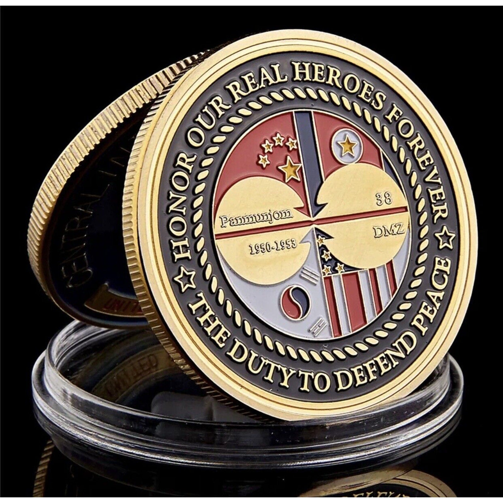 Korean War Veteran Challenge Coin - 1950-1953, Come With Case.