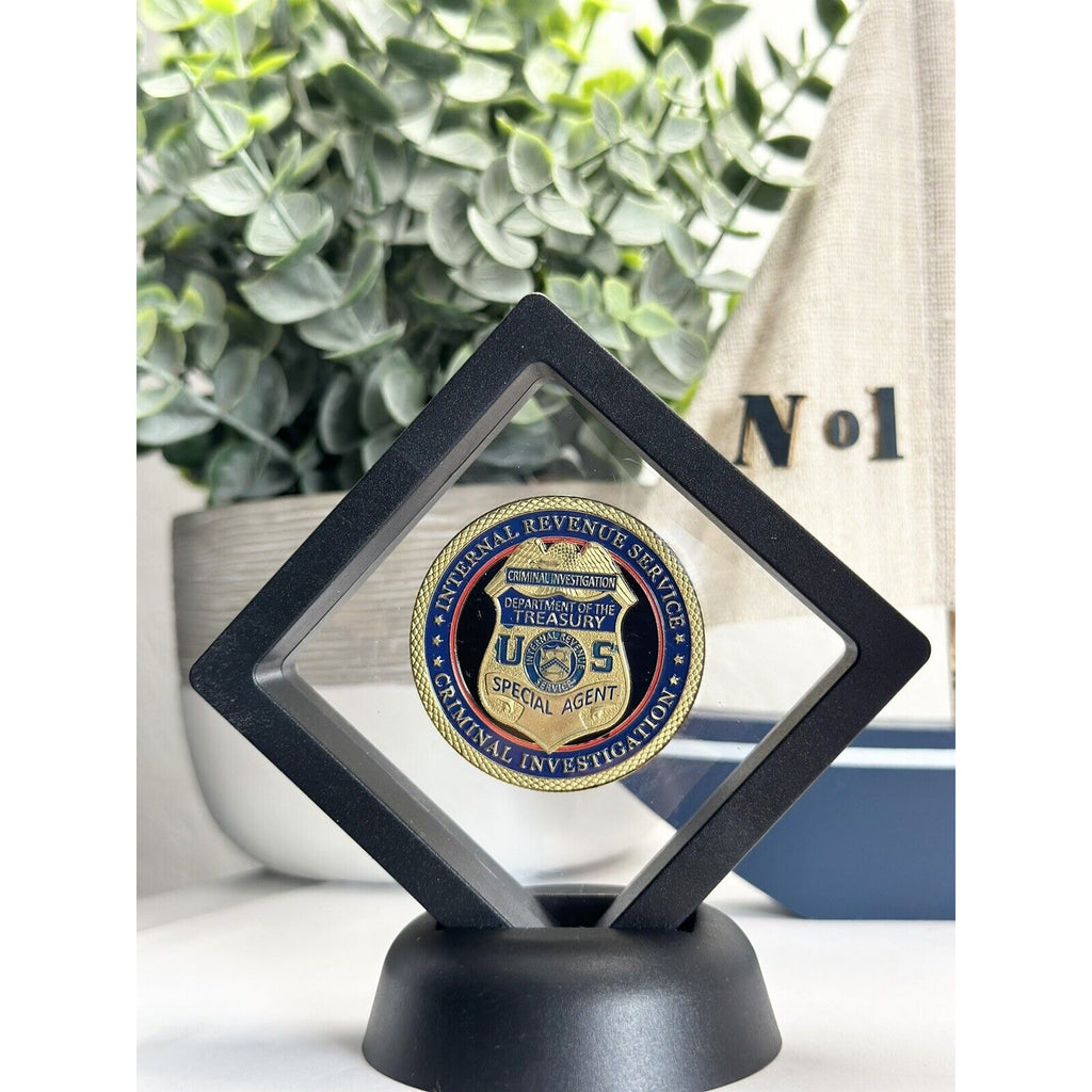 INTERNAL REVENUE SERVICE CRIMINAL INVESTIGATION (CI) Challenge Coin w/ Case