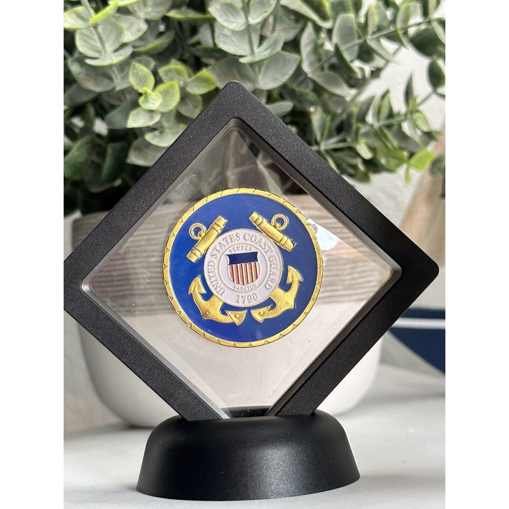 US COAST GUARD MARITIME LAW ENFORCEMENT Challenge Coin With 3D Display Case