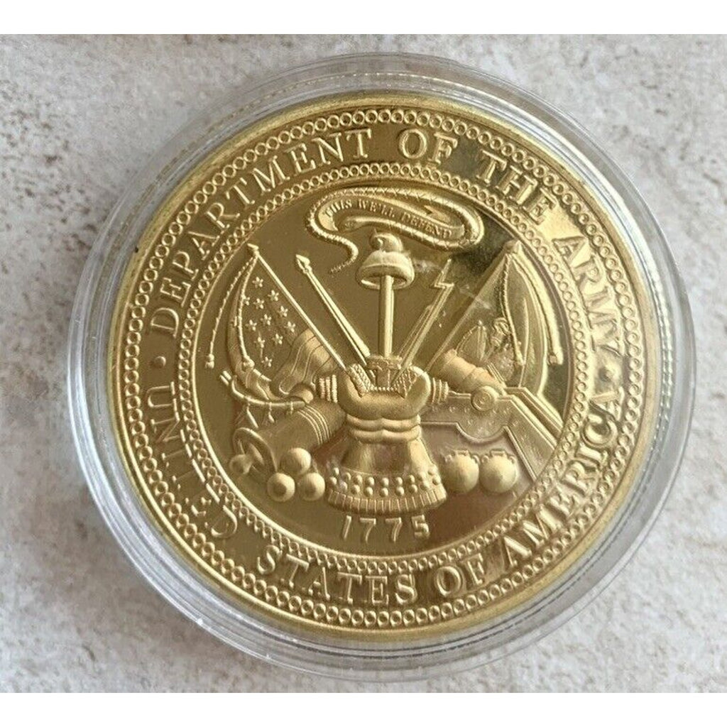US ARMY AIR ASSAULT US Army Challenge Coin with special velvet presentation box.