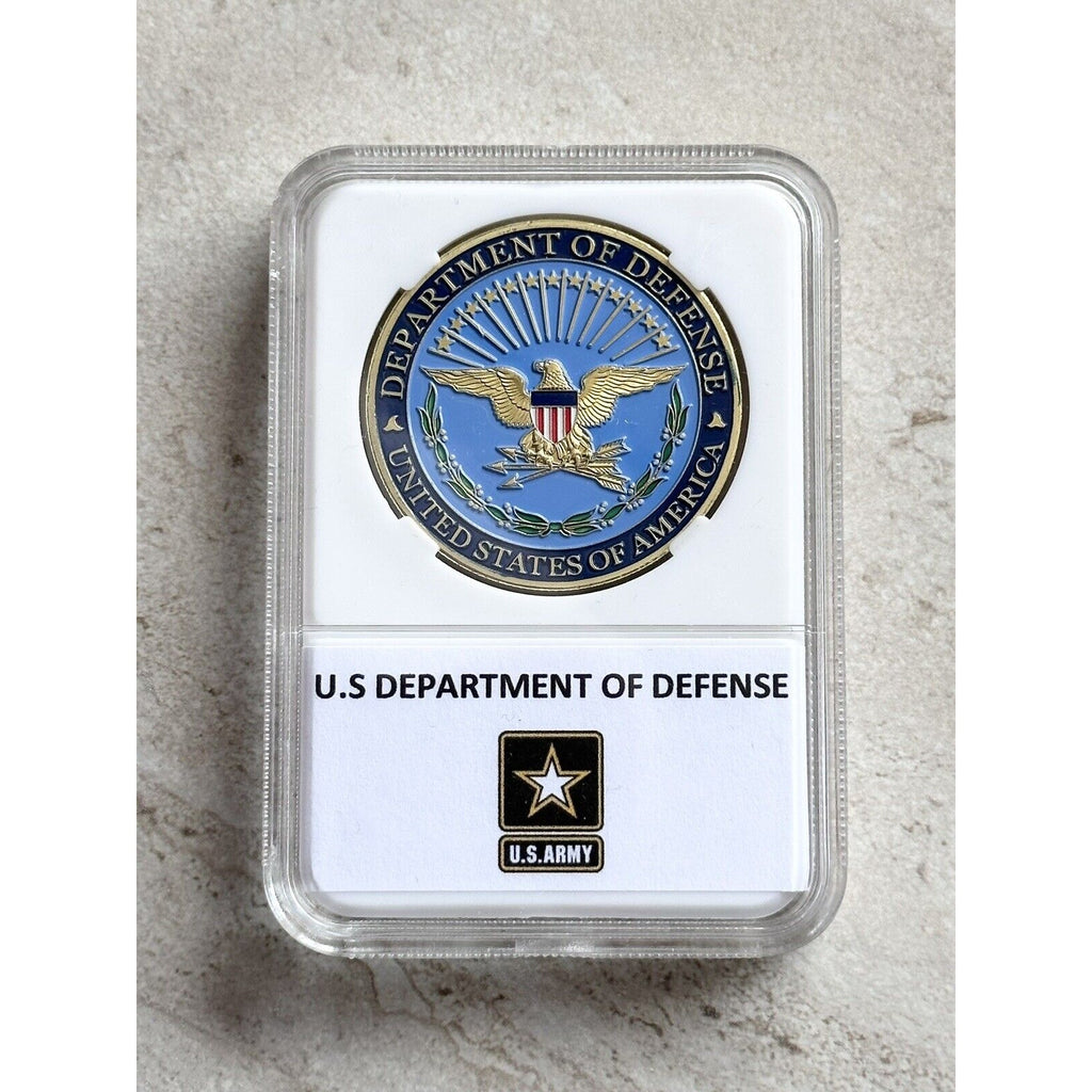 United States Department of Defense Challenge Coin With Beautiful Case