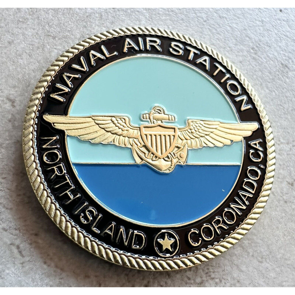 USN NAVL AVIATION CORONADO (NBC) NORTH ISLAND CA CHALLENGE COIN With Case