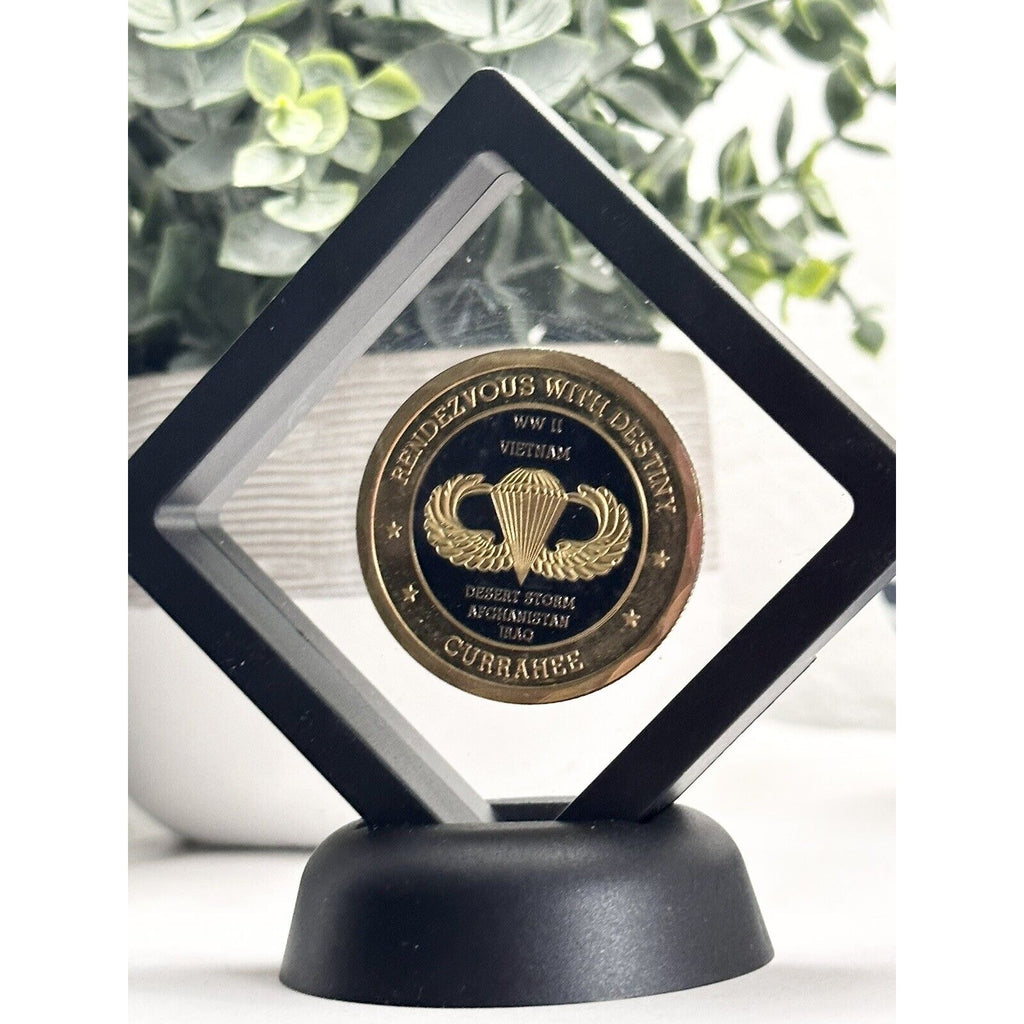 US ARMY 101st Airborne Challenge Coin With 3D Display Case