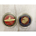 U.S. Marine Corps Force Reconnaissance Semper Fidelis Swift Silent Deadly Coin
