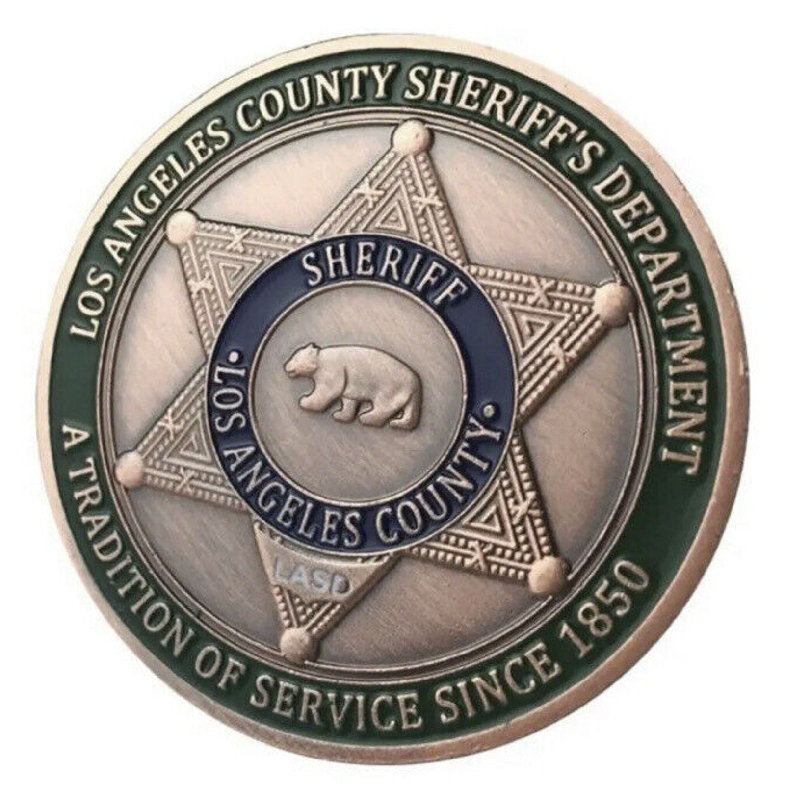 Los Angeles LA county sheriff LASD Police challenge coin