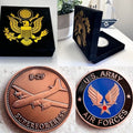 U S ARMY VETERAN AIR FORCES B-29 SUPERFORTRESS Challenge Coin with velvet case
