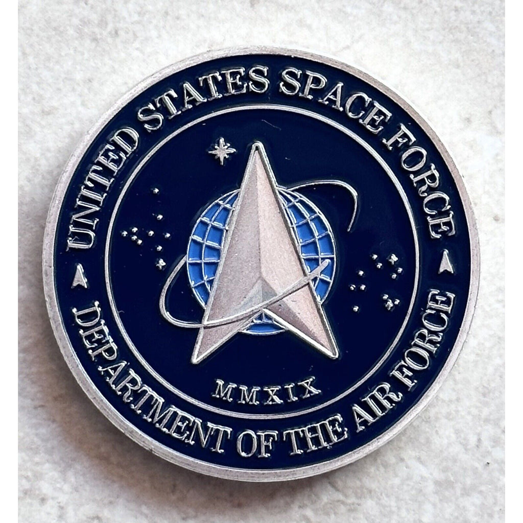United State Space Force AIR FORCE SPACE COMMAND Challenge Coin with velvet case