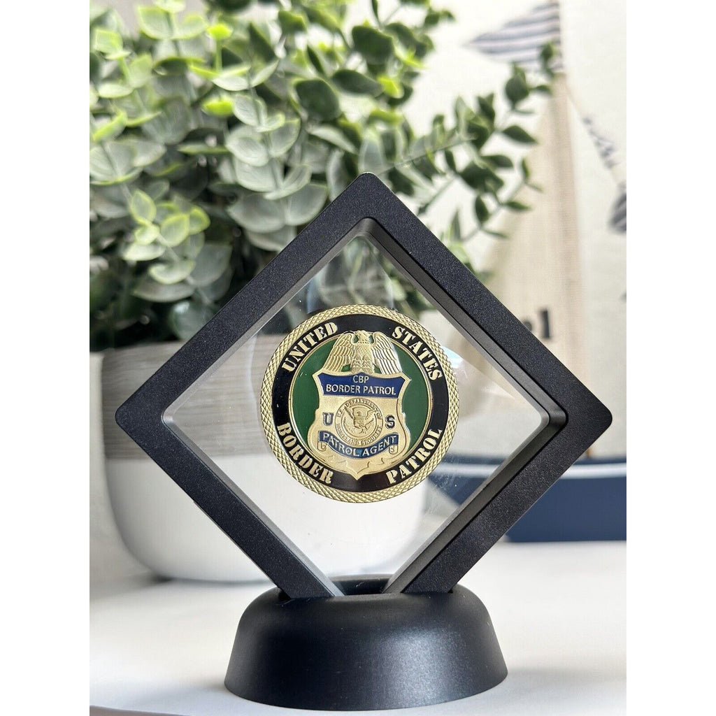 CUSTOMS AND BORDER PATROL Challenge Coin With 3D Display Case