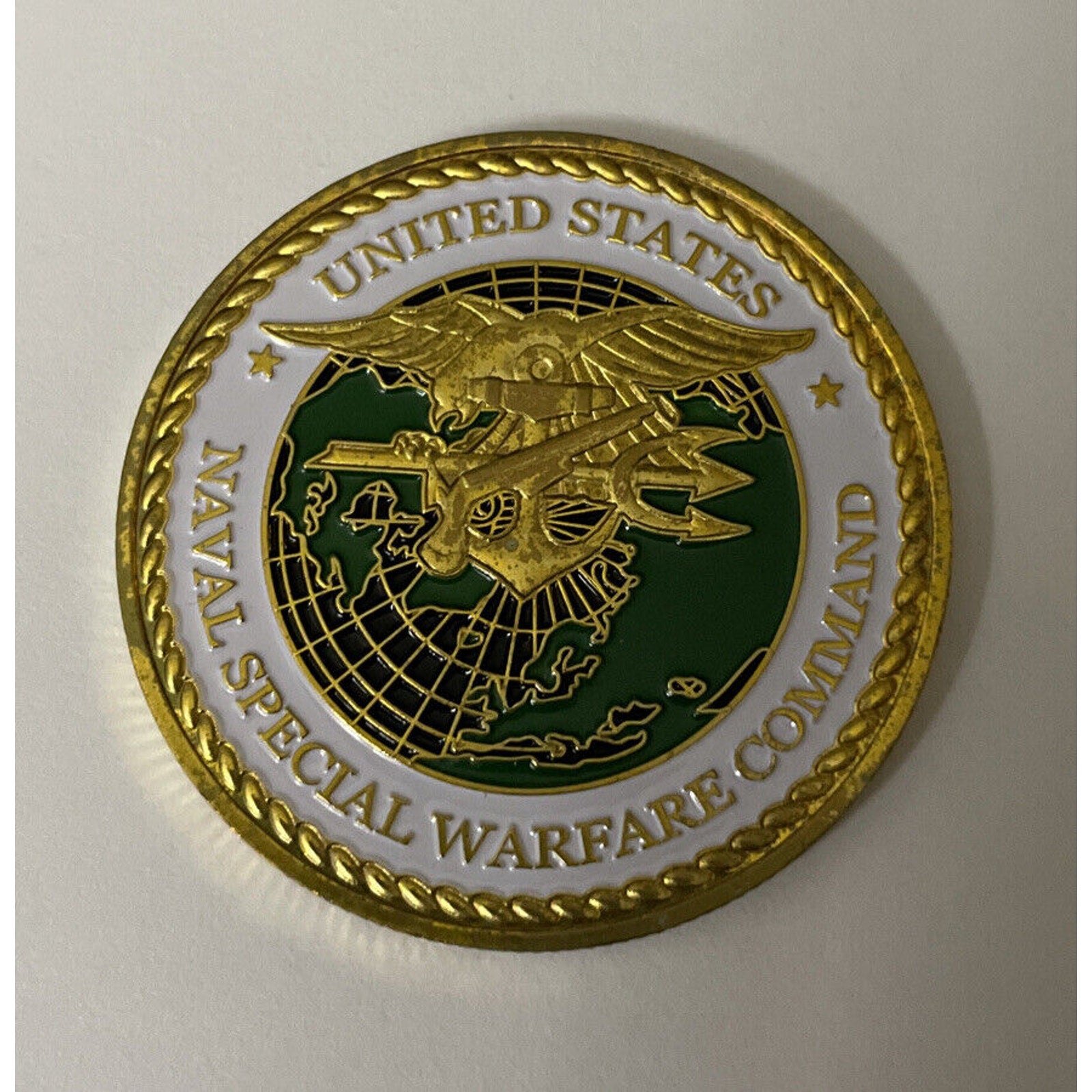 US Naval Special Warfare Command US Navy Seals Sea Air Land Navy Challenge Coin