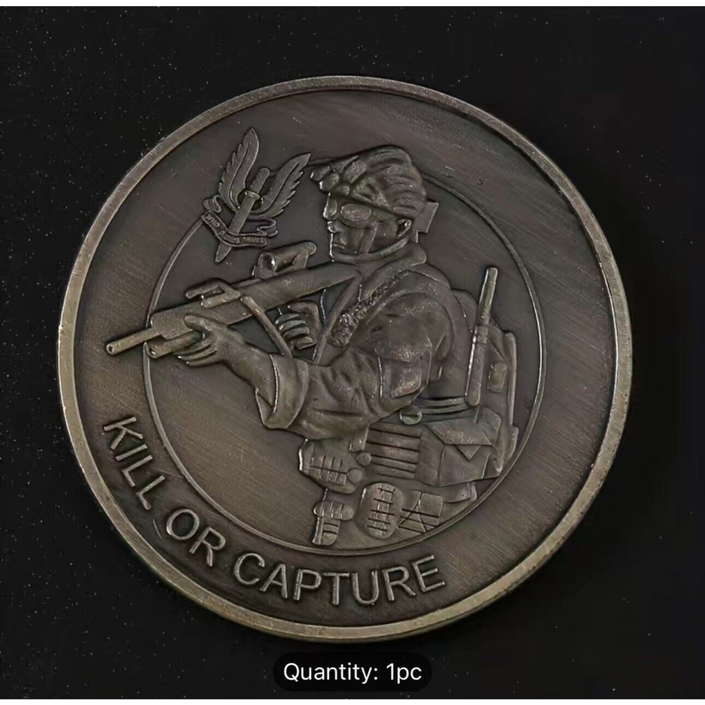 British Army UK Special Air Service WHO DARE WINS Kill or Capture Challenge Coin